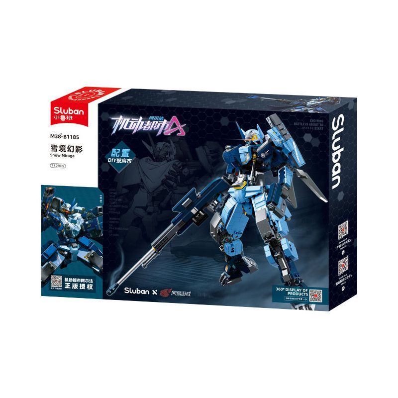 SLUBAN M38-B1185 B1185 1185 M38B1185 38-B1185 non  THÀNH PHỐ DI ĐỘNG ALPHA BÓNG MA TUYẾT bộ đồ chơi xếp lắp ráp ghép mô hình Movie & Game SNOW MIRAGE Phim Và Trò Chơi 752 khối