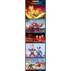 QMAN ENLIGHTEN KEEPPLEY 75028 non  ULTRA HEROES FLASH EDITION VỆ BINH KHÔNG GIAN THỨ 5 V2 bộ đồ chơi xếp lắp ráp ghép mô hình Movie & Game Phim Và Trò Chơi