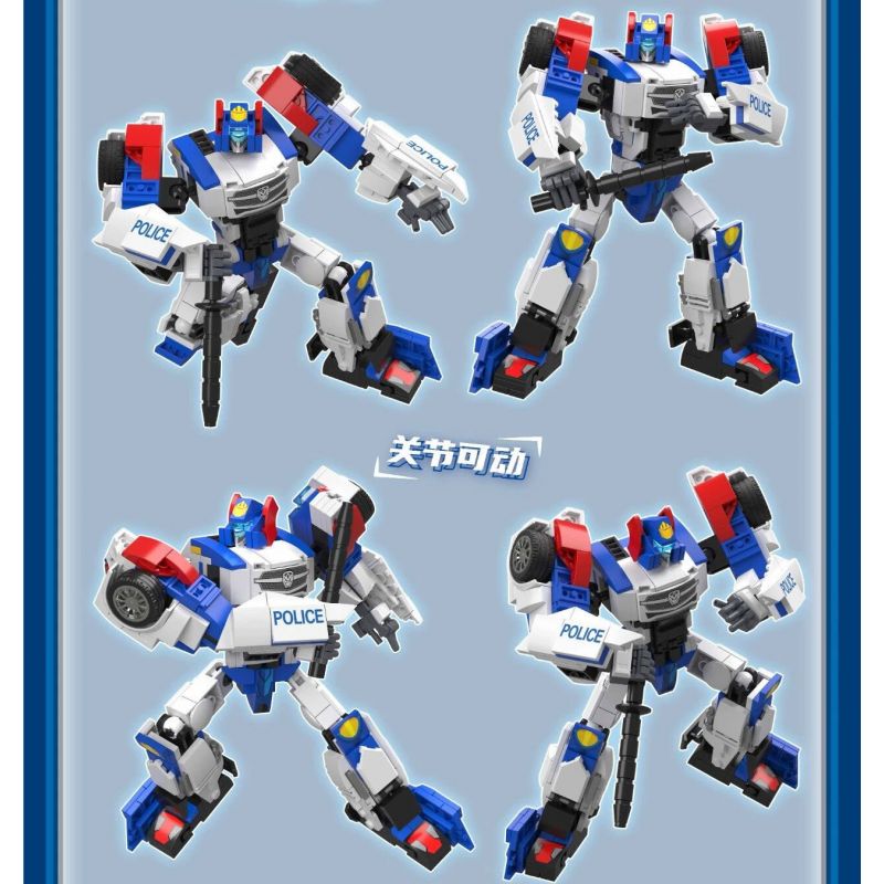 ZHEGAO KB2006 2006 non  THẦN XE CABO THÁM TỬ VƯƠNG PHÚC LONG bộ đồ chơi xếp lắp ráp ghép mô hình Movie & Game HELLO CARBOT FRON POLICE Phim Và Trò Chơi 431 khối