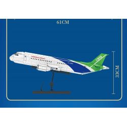 FORANGE FC6008 6008 non  MÁY BAY CHỞ KHÁCH NỘI ĐỊA bộ đồ chơi xếp lắp ráp ghép mô hình Creator AIRPLANE Sáng Tạo 1601 khối