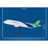 FORANGE FC6008 6008 non  MÁY BAY CHỞ KHÁCH NỘI ĐỊA bộ đồ chơi xếp lắp ráp ghép mô hình Creator AIRPLANE Sáng Tạo 1601 khối