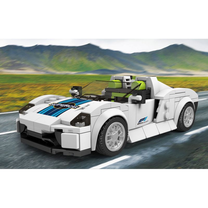 MouldKing 27044 Mould King 27044 non  XE THỂ THAO PORSCHE 918 bộ đồ chơi xếp lắp ráp ghép mô hình Speed Champions Racing Cars Đua Xe Công Thức 338 khối