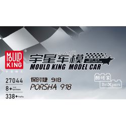 MouldKing 27044 Mould King 27044 non  XE THỂ THAO PORSCHE 918 bộ đồ chơi xếp lắp ráp ghép mô hình Speed Champions Racing Cars Đua Xe Công Thức 338 khối