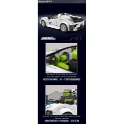 MouldKing 27044 Mould King 27044 non  XE THỂ THAO PORSCHE 918 bộ đồ chơi xếp lắp ráp ghép mô hình Speed Champions Racing Cars Đua Xe Công Thức 338 khối