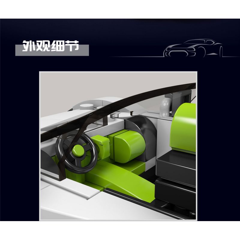 MouldKing 27044 Mould King 27044 non  XE THỂ THAO PORSCHE 918 bộ đồ chơi xếp lắp ráp ghép mô hình Speed Champions Racing Cars Đua Xe Công Thức 338 khối