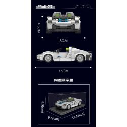 MouldKing 27044 Mould King 27044 non  XE THỂ THAO PORSCHE 918 bộ đồ chơi xếp lắp ráp ghép mô hình Speed Champions Racing Cars Đua Xe Công Thức 338 khối