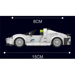 MouldKing 27044 Mould King 27044 non  XE THỂ THAO PORSCHE 918 bộ đồ chơi xếp lắp ráp ghép mô hình Speed Champions Racing Cars Đua Xe Công Thức 338 khối