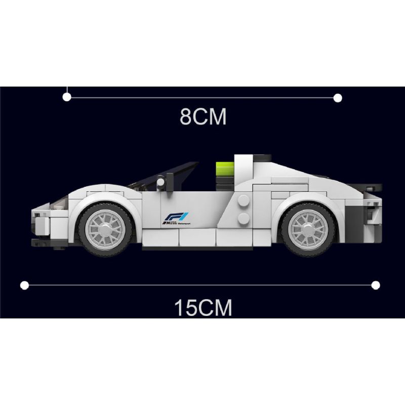 MouldKing 27044 Mould King 27044 non  XE THỂ THAO PORSCHE 918 bộ đồ chơi xếp lắp ráp ghép mô hình Speed Champions Racing Cars Đua Xe Công Thức 338 khối