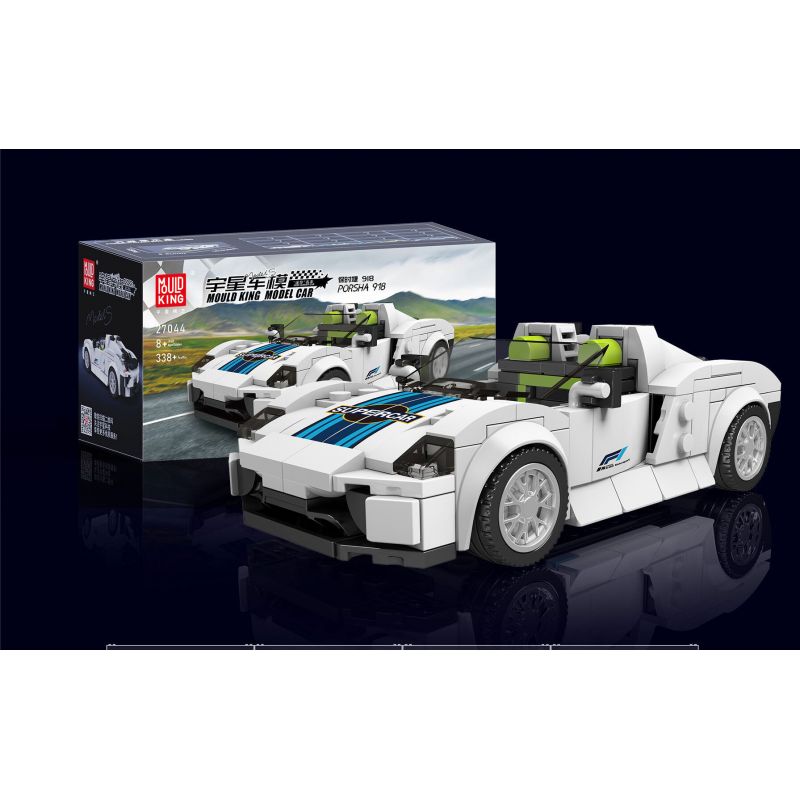 MouldKing 27044 Mould King 27044 non  XE THỂ THAO PORSCHE 918 bộ đồ chơi xếp lắp ráp ghép mô hình Speed Champions Racing Cars Đua Xe Công Thức 338 khối