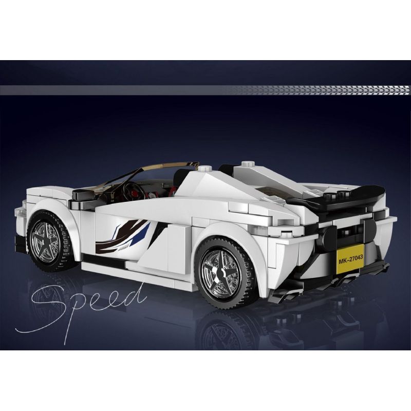 MouldKing 27043 Mould King 27043 non  XE THỂ THAO MCLAREN 650S bộ đồ chơi xếp lắp ráp ghép mô hình Speed Champions Racing Cars Đua Xe Công Thức 352 khối