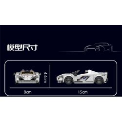 MouldKing 27043 Mould King 27043 non  XE THỂ THAO MCLAREN 650S bộ đồ chơi xếp lắp ráp ghép mô hình Speed Champions Racing Cars Đua Xe Công Thức 352 khối