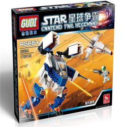 GUDI 8609 8609A Xếp hình kiểu Lego STAR WARS Hellfire Phi Thuyền Chiến đấu đỏ 1 Người gồm 2 hộp nhỏ 178 khối