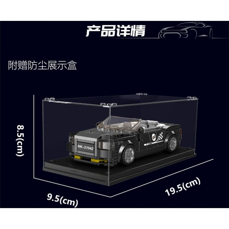 MouldKing 27042 Mould King 27042 non  ROLLS-ROYCE DAWN ROADSTER bộ đồ chơi xếp lắp ráp ghép mô hình Speed Champions Racing Cars Đua Xe Công Thức 385 khối