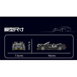 MouldKing 27042 Mould King 27042 non  ROLLS-ROYCE DAWN ROADSTER bộ đồ chơi xếp lắp ráp ghép mô hình Speed Champions Racing Cars Đua Xe Công Thức 385 khối
