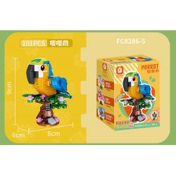 FORANGE FC8286 8286 non  MÁY LẮC THÚ 6 LOẠI LINH DƯƠNG ĐẦU BÒ GẤU HỒNG VOI LẠC ĐÀ VẸT MÀO DIỀU HÂU bộ đồ chơi xếp lắp ráp ghép mô hình Creator POCKET BLOCK Sáng Tạo 633 khối