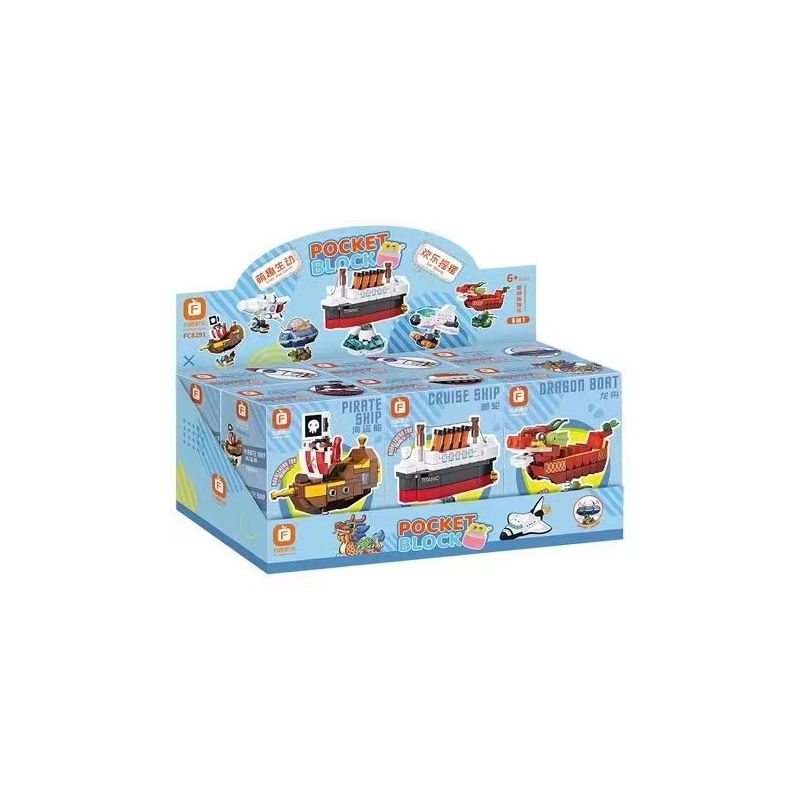 FORANGE FC8291 8291 non  ROAMING SHAKE 6 MẪU TÀU CƯỚP BIỂN DU LỊCH THUYỀN RỒNG TÊN LỬA VŨ TRỤ CON THOI ĐĨA BAY bộ đồ chơi xếp lắp ráp ghép mô hình Creator POCKET BLOCK Sáng Tạo 633 khối