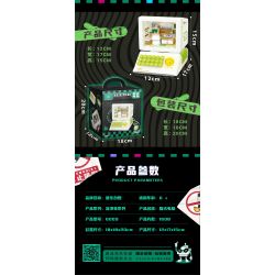 WEILE CHUANGXIANG 6009 non  MÁY TÍNH CỔ ĐIỂN THỎ ROGUE bộ đồ chơi xếp lắp ráp ghép mô hình MASHIMARO 1608 khối