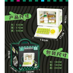 WEILE CHUANGXIANG 6009 non  MÁY TÍNH CỔ ĐIỂN THỎ ROGUE bộ đồ chơi xếp lắp ráp ghép mô hình MASHIMARO 1608 khối