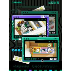 WEILE CHUANGXIANG 6009 non  MÁY TÍNH CỔ ĐIỂN THỎ ROGUE bộ đồ chơi xếp lắp ráp ghép mô hình MASHIMARO 1608 khối