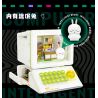 WEILE CHUANGXIANG 6009 non  MÁY TÍNH CỔ ĐIỂN THỎ ROGUE bộ đồ chơi xếp lắp ráp ghép mô hình MASHIMARO 1608 khối