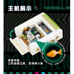 WEILE CHUANGXIANG 6009 non  MÁY TÍNH CỔ ĐIỂN THỎ ROGUE bộ đồ chơi xếp lắp ráp ghép mô hình MASHIMARO 1608 khối