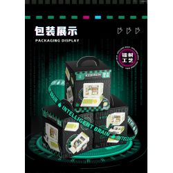 WEILE CHUANGXIANG 6009 non  MÁY TÍNH CỔ ĐIỂN THỎ ROGUE bộ đồ chơi xếp lắp ráp ghép mô hình MASHIMARO 1608 khối