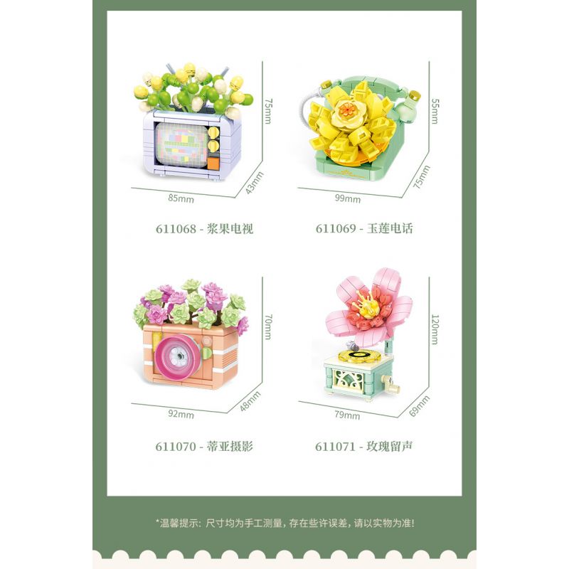 SEMBO 611070 non  DỄ THƯƠNG VÀ MỌNG NƯỚC TIA PHOTOGRAPHY ĐỒ GIA DỤNG CỔ ĐIỂN bộ đồ chơi xếp lắp ráp ghép mô hình Creator Sáng Tạo 153 khối