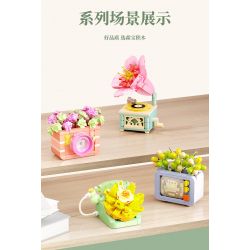 SEMBO 611070 non  DỄ THƯƠNG VÀ MỌNG NƯỚC TIA PHOTOGRAPHY ĐỒ GIA DỤNG CỔ ĐIỂN bộ đồ chơi xếp lắp ráp ghép mô hình Creator Sáng Tạo 153 khối