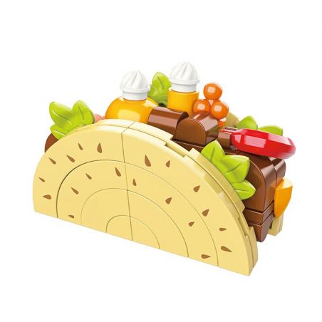 JAKI JK5657 5657 non  NAM CHÂM TỦ LẠNH DÀNH CHO NGƯỜI SÀNH ĂN TACO KHÔNG CUỘN bộ đồ chơi xếp lắp ráp ghép mô hình Creator Sáng Tạo