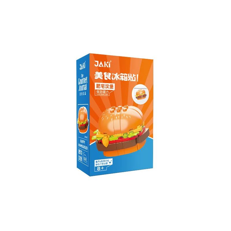 JAKI JK5652 5652 non  NAM CHÂM TỦ LẠNH DÀNH CHO NGƯỜI SÀNH ĂN FAT HOUSE BURGER bộ đồ chơi xếp lắp ráp ghép mô hình Creator Sáng Tạo