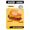 JAKI JK5652 5652 non  NAM CHÂM TỦ LẠNH DÀNH CHO NGƯỜI SÀNH ĂN FAT HOUSE BURGER bộ đồ chơi xếp lắp ráp ghép mô hình Creator Sáng Tạo