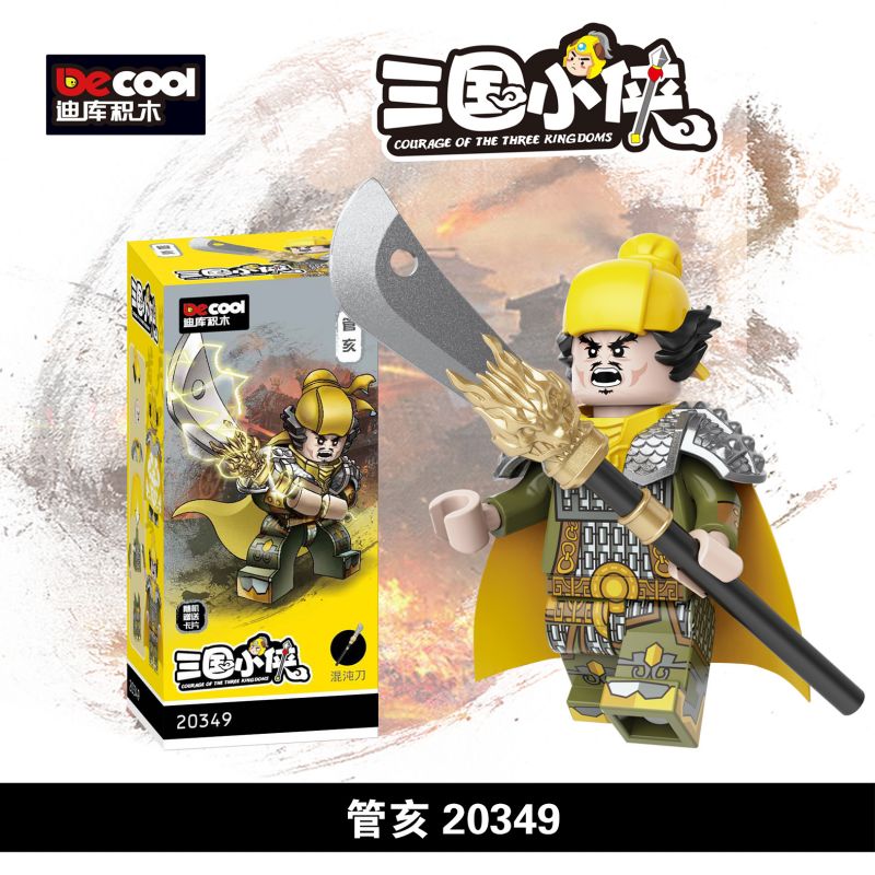 DECOOL BRICKCOOL 20349 20350 20351 20352 20353 20354 non Lego ANH HÙNG TAM QUỐC BINH KHĂN VÀNG 6 MẪU bộ đồ chơi xếp lắp ráp ghép mô hình Three Kingdoms COURAGE OF THE THREE KINGDOMS Tam Quốc Diễn Nghĩa