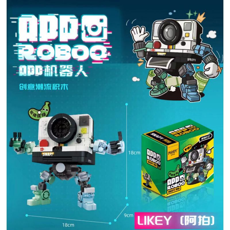 FUNIFY W9012 9012 non  ROBOT ỨNG DỤNG SNAPY bộ đồ chơi xếp lắp ráp ghép mô hình APP ROBOO