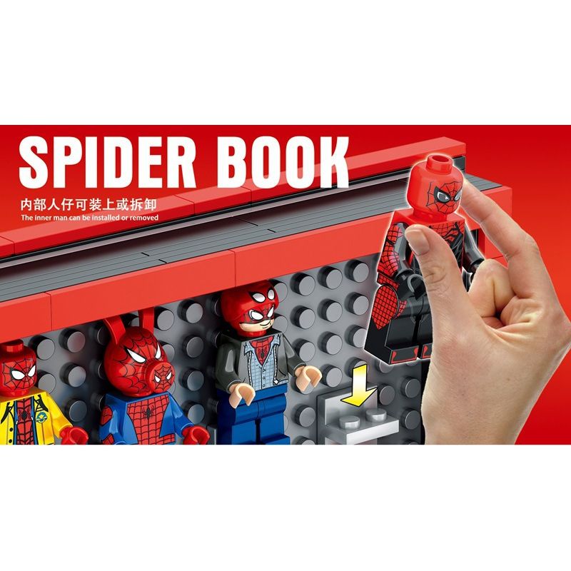 2461 non  SÁCH PHIÊN BẢN SƯU TẬP NHÂN VẬT NHỎ CỦA NGƯỜI NHỆN bộ đồ chơi xếp lắp ráp ghép mô hình Super Heroes Siêu Nhân Anh Hùng 1888 khối 2461 non  SÁCH PHIÊN BẢN SƯU TẬP NHÂN VẬT NHỎ CỦA NGƯỜI NHỆN bộ đồ chơi xếp lắp ráp ghép mô hình Super Heroes Siêu Nhân Anh Hùng 1888 khối