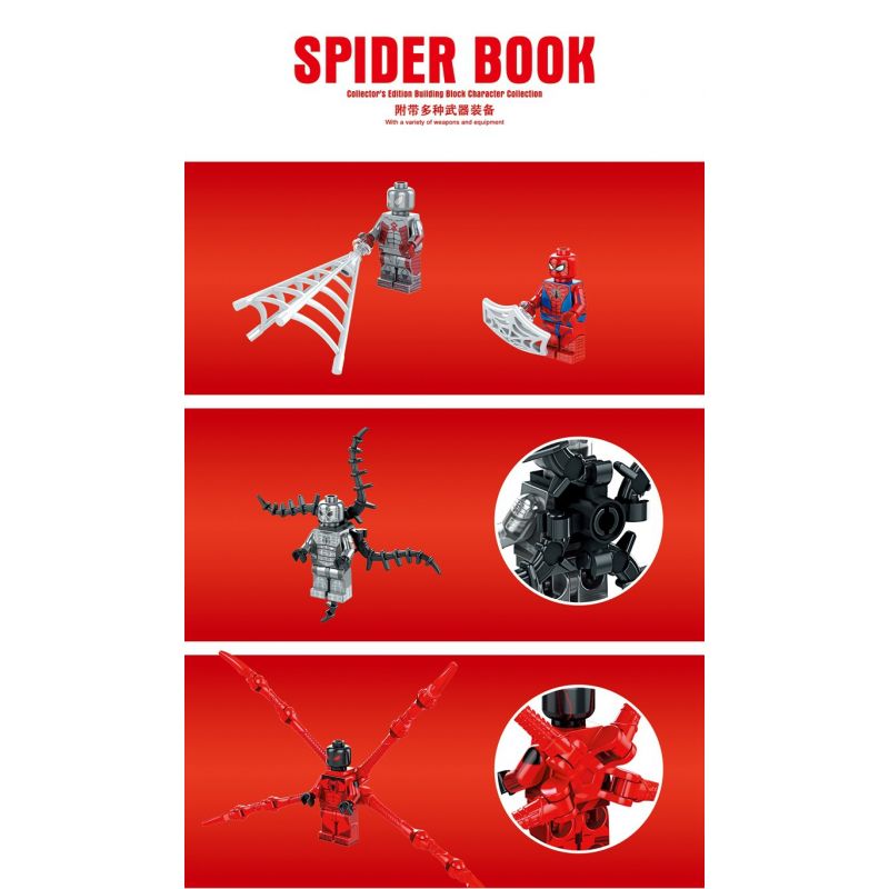 2461 non  SÁCH PHIÊN BẢN SƯU TẬP NHÂN VẬT NHỎ CỦA NGƯỜI NHỆN bộ đồ chơi xếp lắp ráp ghép mô hình Super Heroes Siêu Nhân Anh Hùng 1888 khối 2461 non  SÁCH PHIÊN BẢN SƯU TẬP NHÂN VẬT NHỎ CỦA NGƯỜI NHỆN bộ đồ chơi xếp lắp ráp ghép mô hình Super Heroes Siêu Nhân Anh Hùng 1888 khối