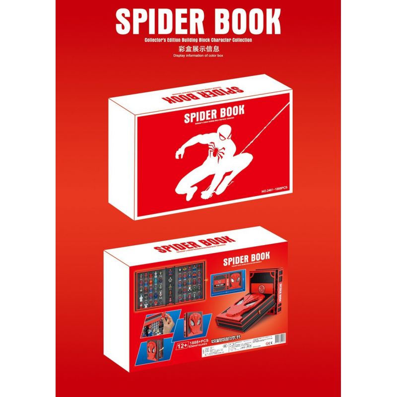 2461 non  SÁCH PHIÊN BẢN SƯU TẬP NHÂN VẬT NHỎ CỦA NGƯỜI NHỆN bộ đồ chơi xếp lắp ráp ghép mô hình Super Heroes Siêu Nhân Anh Hùng 1888 khối 2461 non  SÁCH PHIÊN BẢN SƯU TẬP NHÂN VẬT NHỎ CỦA NGƯỜI NHỆN bộ đồ chơi xếp lắp ráp ghép mô hình Super Heroes Siêu Nhân Anh Hùng 1888 khối