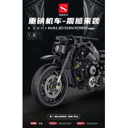 DOUBLE HEIGHT 60502 non  MÔ TÔ HẠNG NẶNG HARLEY-DAVIDSON tỷ lệ 1:8 bộ đồ chơi xếp lắp ráp ghép mô hình  Kỹ Thuật Công Nghệ Cao Mô Hình Phương Tiện 586 khối