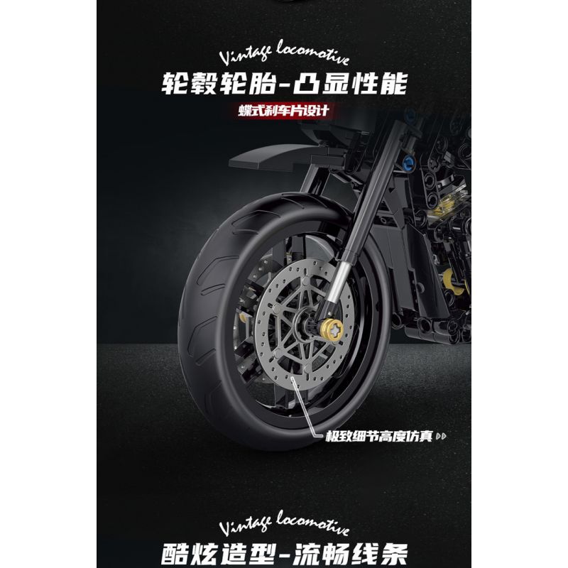 DOUBLE HEIGHT 60502 non  MÔ TÔ HẠNG NẶNG HARLEY-DAVIDSON tỷ lệ 1:8 bộ đồ chơi xếp lắp ráp ghép mô hình  Kỹ Thuật Công Nghệ Cao Mô Hình Phương Tiện 586 khối