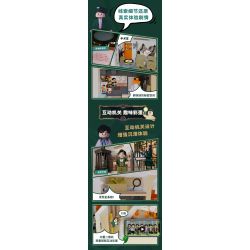 AREA-X AB0009 0009 non  THÁM TỬ KHÁCH SẠN NỬA ĐÊM MÙA 6 bộ đồ chơi xếp lắp ráp ghép mô hình