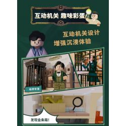 AREA-X AB0009 0009 non  THÁM TỬ KHÁCH SẠN NỬA ĐÊM MÙA 6 bộ đồ chơi xếp lắp ráp ghép mô hình