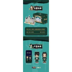 AREA-X AB0009 0009 non  THÁM TỬ KHÁCH SẠN NỬA ĐÊM MÙA 6 bộ đồ chơi xếp lắp ráp ghép mô hình