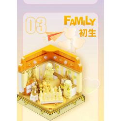 AREA-X AX0094 0094 non  HỘP CẢM HỨNG FRIEND bộ đồ chơi xếp lắp ráp ghép mô hình