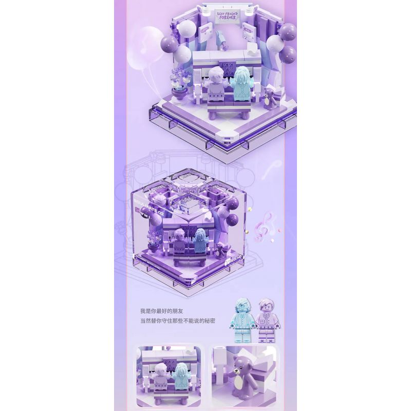 AREA-X AX0094 0094 non  HỘP CẢM HỨNG FRIEND bộ đồ chơi xếp lắp ráp ghép mô hình