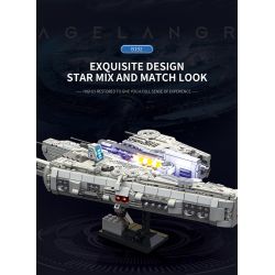 REOBRIX 786 non  LAGRANGE MÁY BAY TẤN CÔNG HẠNG NẶNG B192 bộ đồ chơi xếp lắp ráp ghép mô hình INFINITE UNIVERSE LAGRANGE 858 khối