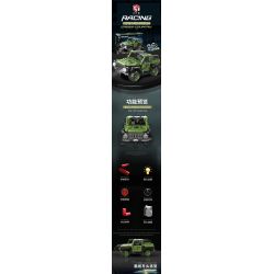 QIAO LE TONG 2318 non  XE BÁN TẢI bộ đồ chơi xếp lắp ráp ghép mô hình  Kỹ Thuật Công Nghệ Cao Mô Hình Phương Tiện 452 khối