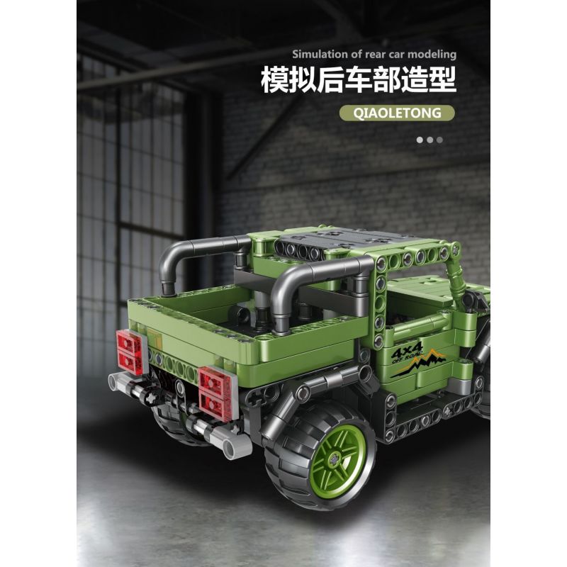 QIAO LE TONG 2318 non  XE BÁN TẢI bộ đồ chơi xếp lắp ráp ghép mô hình  Kỹ Thuật Công Nghệ Cao Mô Hình Phương Tiện 452 khối