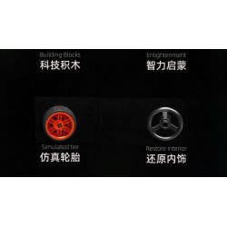 QIAO LE TONG 2317 non  XE Ý TƯỞNG LAMBORGHINI V12 VISION GT KÉO LÙI bộ đồ chơi xếp lắp ráp ghép mô hình  Kỹ Thuật Công Nghệ Cao Mô Hình Phương Tiện 432 khối