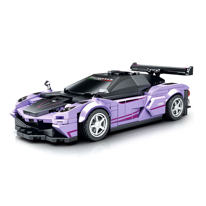 SEMBO 714007 non Lego BK.8 PAGANI LORD XE CỬA ZONDA bộ đồ chơi xếp lắp ráp ghép mô hình Speed Champions Racing Cars PAGANI ZONDA R Đua Xe Công Thức 254 khối