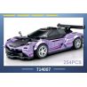 SEMBO 714007 non  BK.8 PAGANI LORD XE CỬA ZONDA bộ đồ chơi xếp lắp ráp ghép mô hình Speed Champions Racing Cars PAGANI ZONDA R Đua Xe Công Thức 254 khối