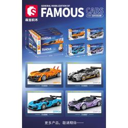 SEMBO 714005 non  KOENIGSEGG MỘT:1 bộ đồ chơi xếp lắp ráp ghép mô hình Speed Champions Racing Cars KOENIGSEGG ONE:1 Đua Xe Công Thức 244 khối